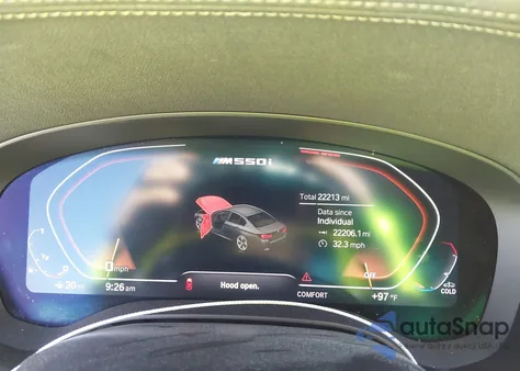 2023 BMW M550 I xDrive из США, поврежденный, VIN WBA13BK06PCM13678